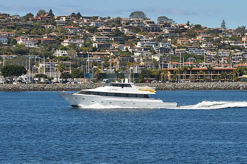 a boat on the water aboard HI BALL Yacht for Sale