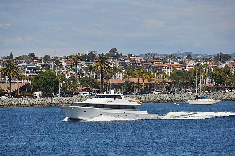 a boat on the water aboard HI BALL Yacht for Sale