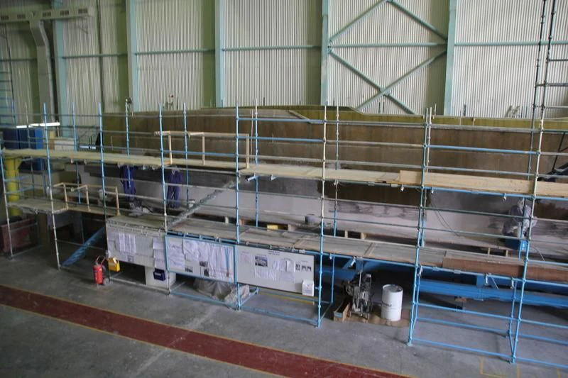 a large factory with many machines aboard DUBAI STAR 1 Yacht for Sale
