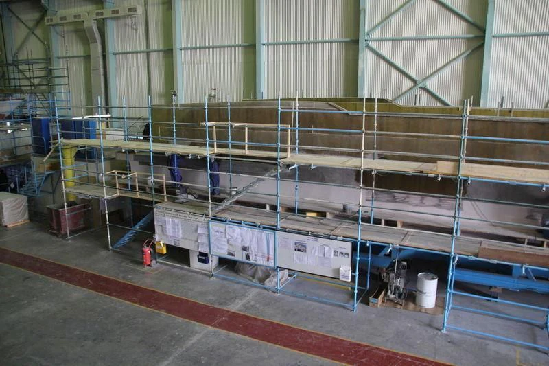a large factory with many machines aboard DUBAI STAR 1 Yacht for Sale