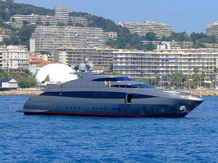 a boat in the water aboard NINA J Yacht for Sale