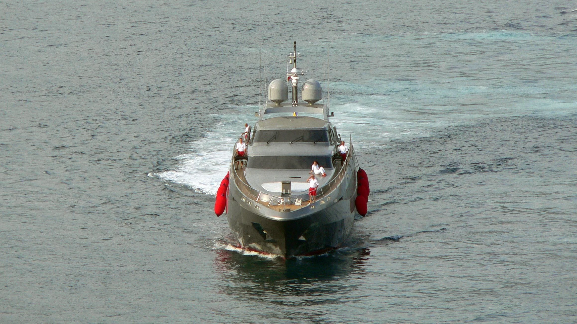 a boat in the water aboard NINA J Yacht for Sale