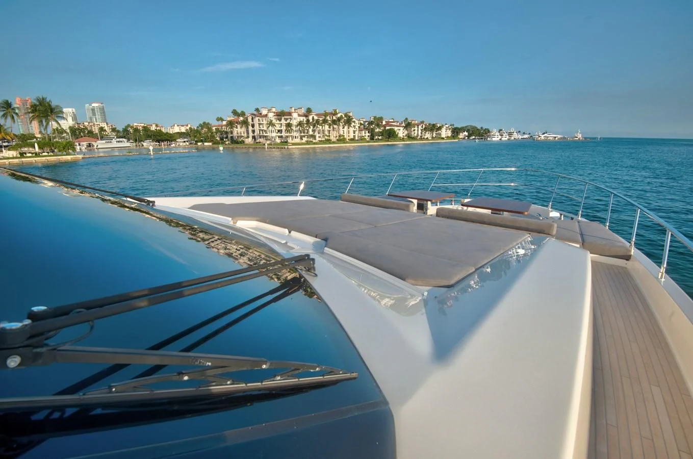 a boat on the water aboard CIAO II Yacht for Sale