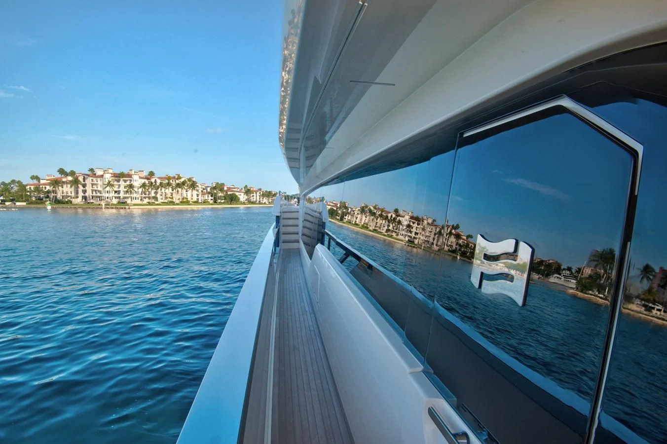 a boat on the water aboard CIAO II Yacht for Sale