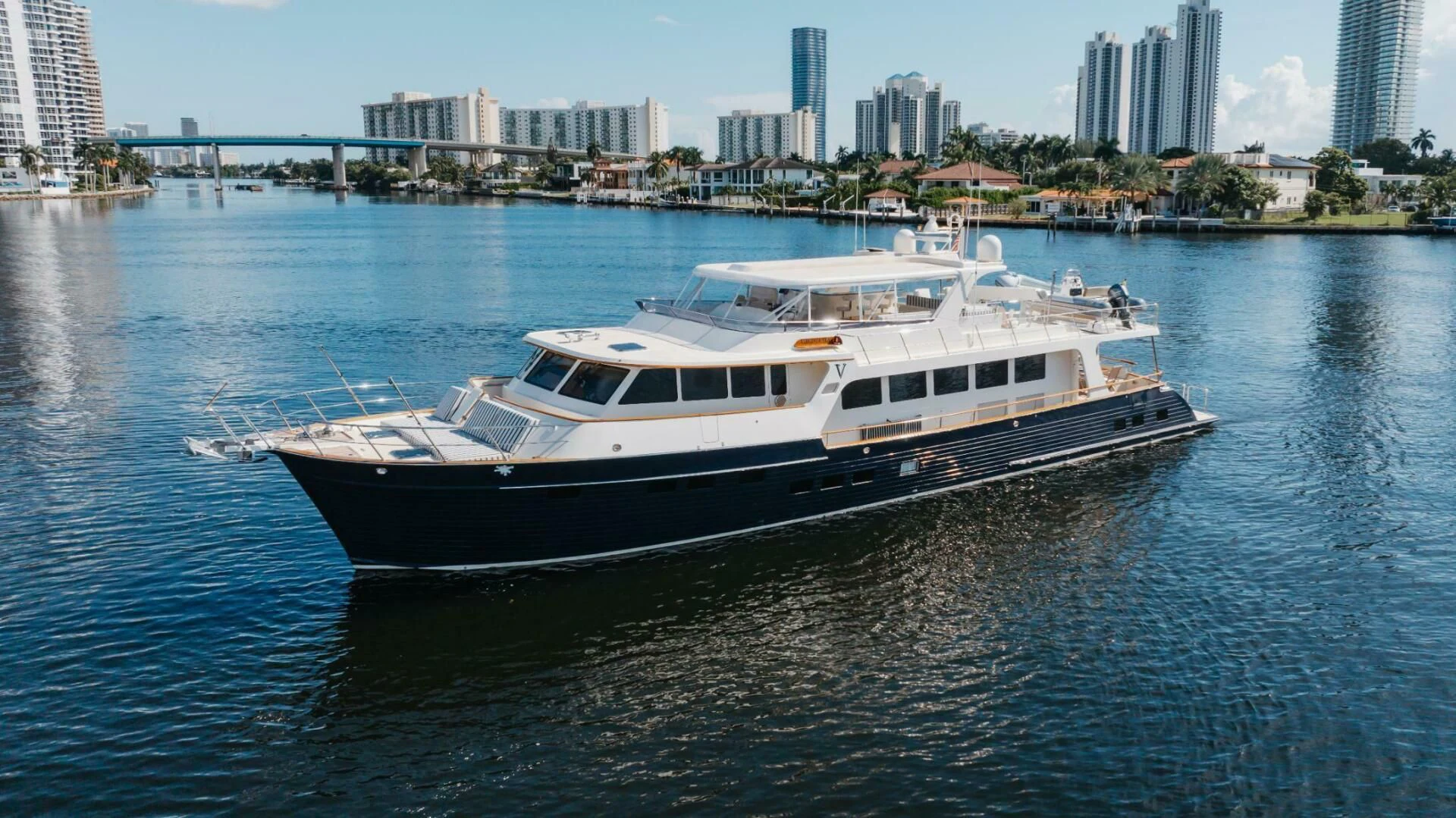 a boat on the water aboard VIRGINIA SEA Yacht for Sale