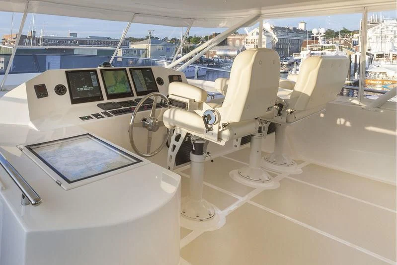 a white machine on display aboard VIRGINIA SEA Yacht for Sale