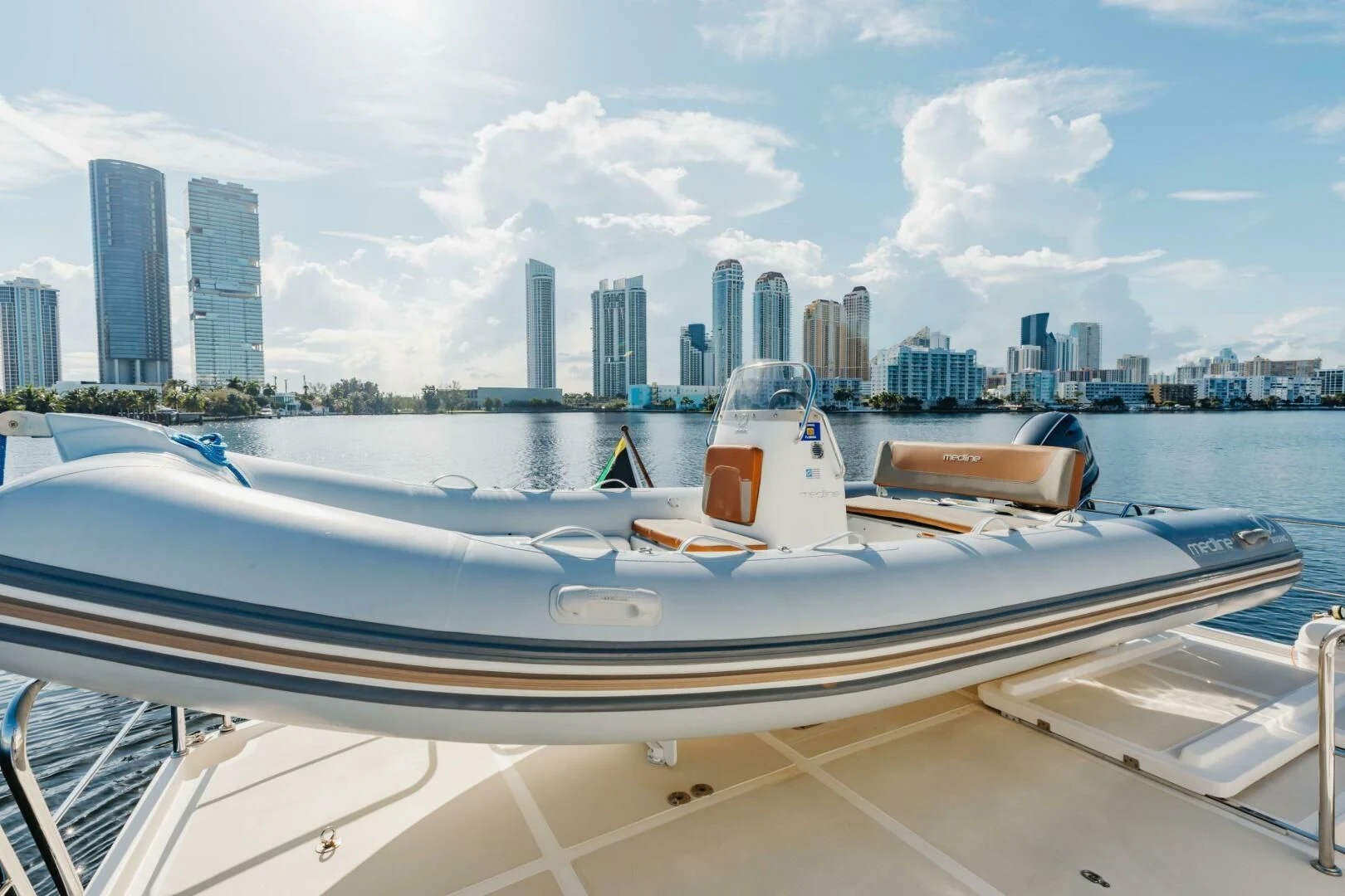 a boat on the water aboard VIRGINIA SEA Yacht for Sale
