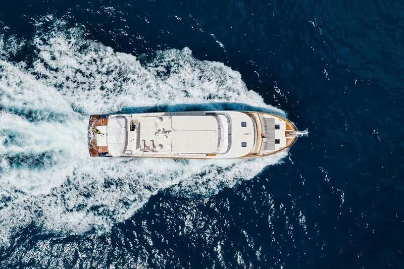 a satellite in space aboard VIRGINIA SEA Yacht for Sale