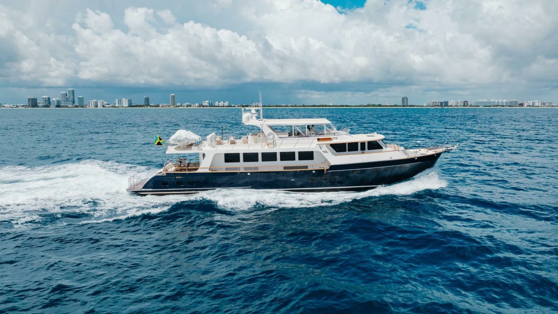 a boat on the water aboard VIRGINIA SEA Yacht for Sale