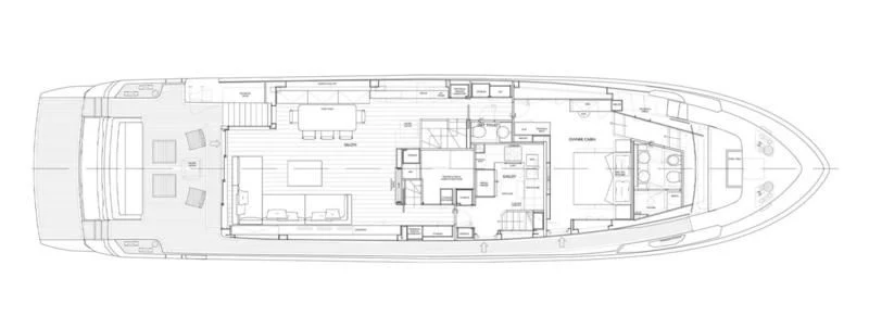 diagram, engineering drawing aboard SEVEN Yacht for Sale