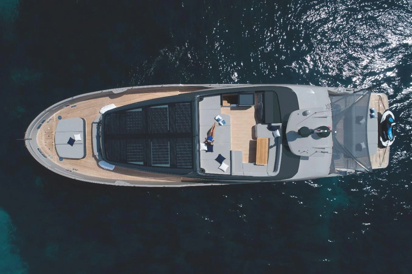 a space ship in outer space aboard SONEY Yacht for Sale