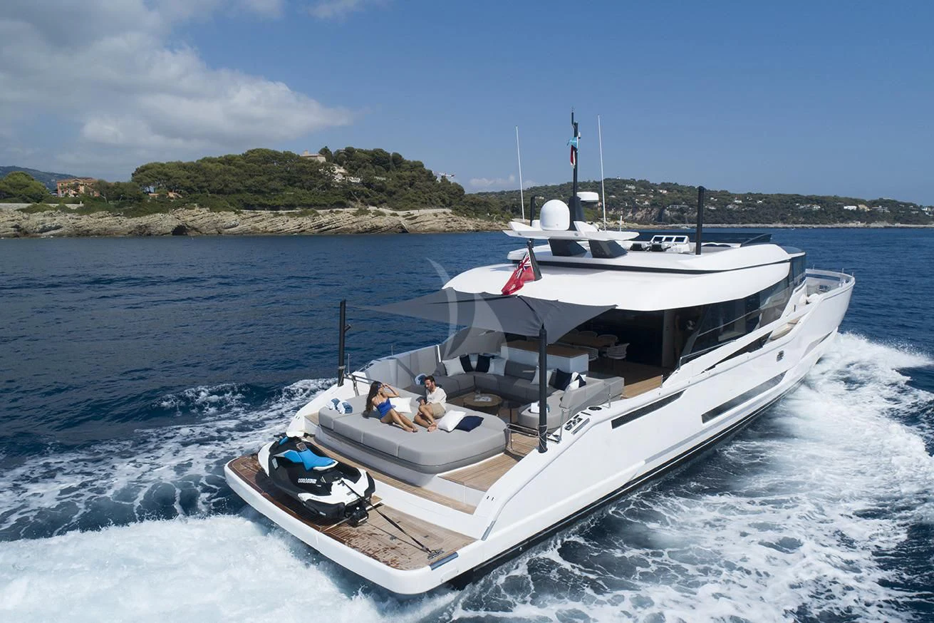 a boat on the water aboard SONEY Yacht for Sale