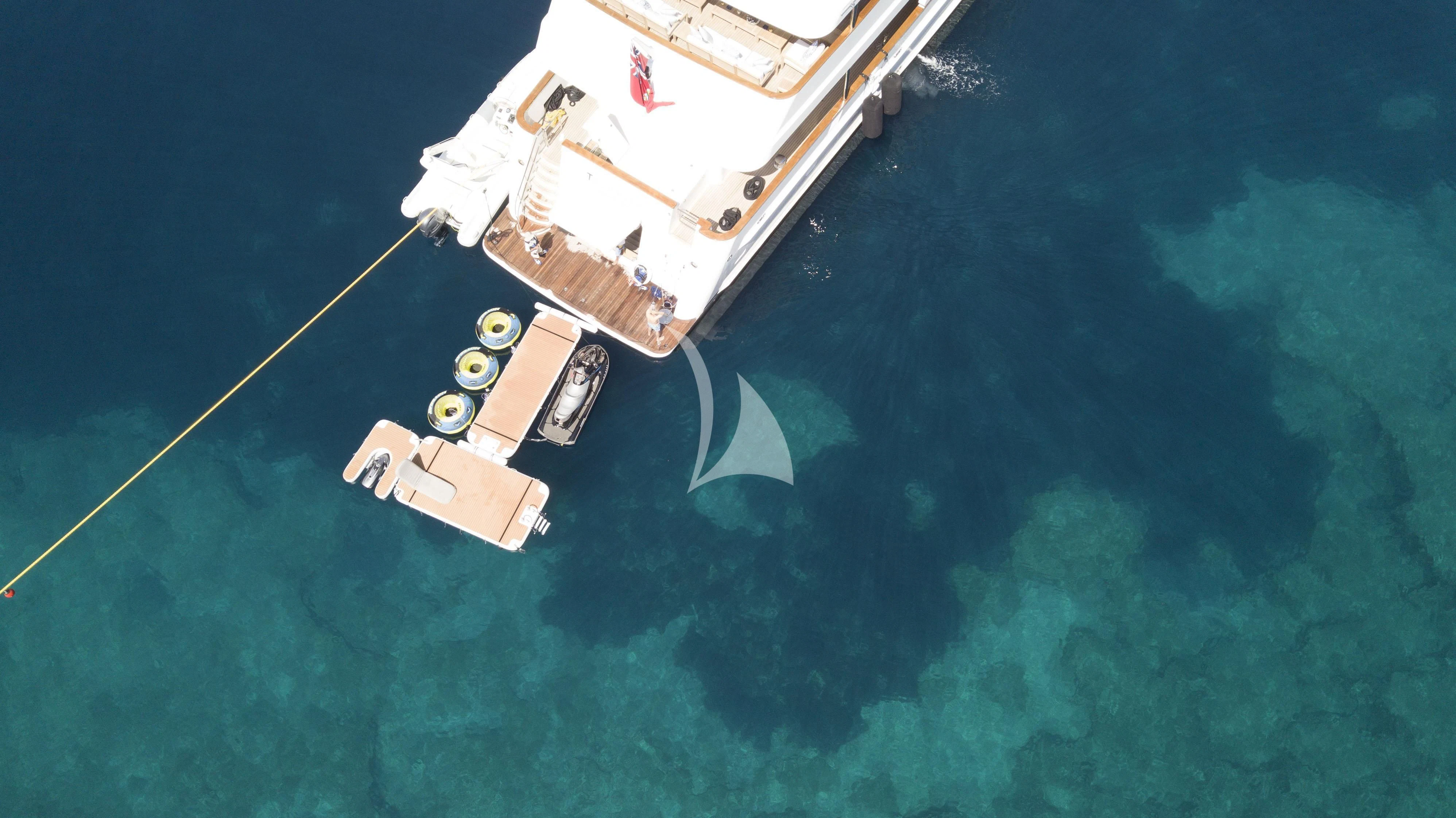 a satellite in space aboard TACANUYA Yacht for Charter