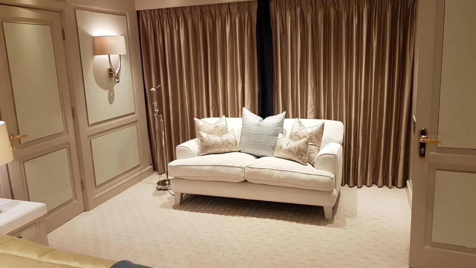 a bed in a hotel room aboard TACANUYA Yacht for Charter