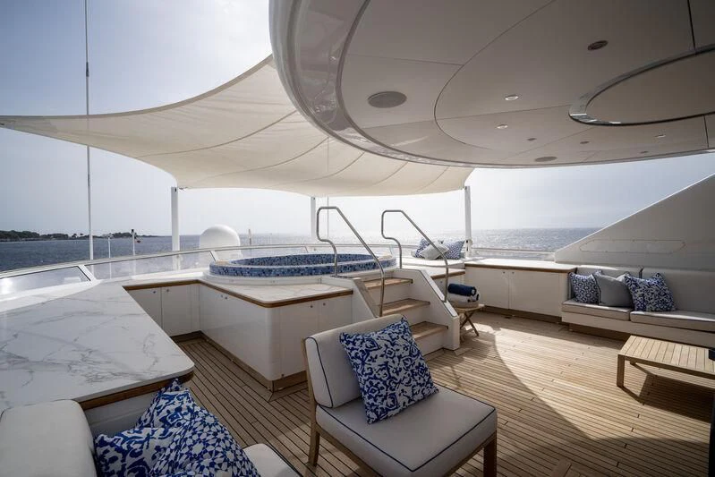 a boat on the water aboard TACANUYA Yacht for Charter