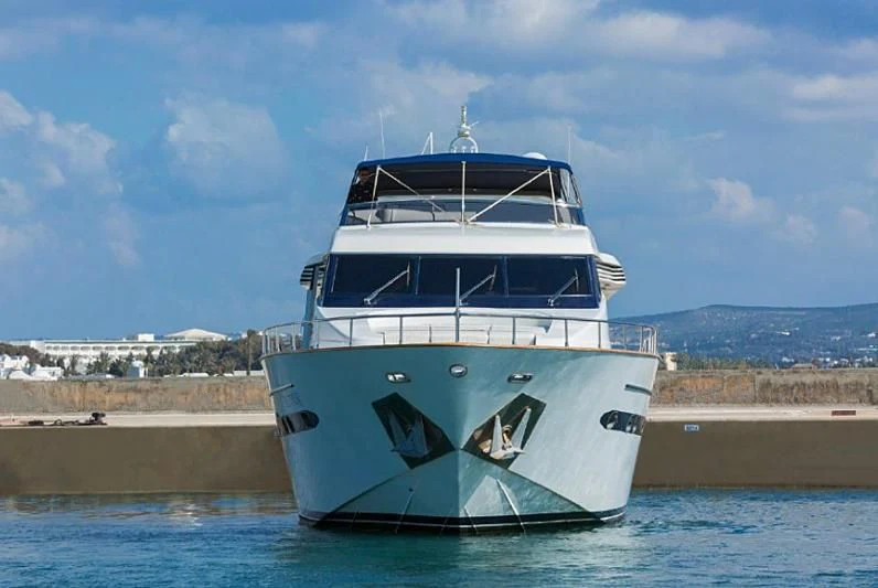 a boat on the water aboard HERMES Yacht for Sale