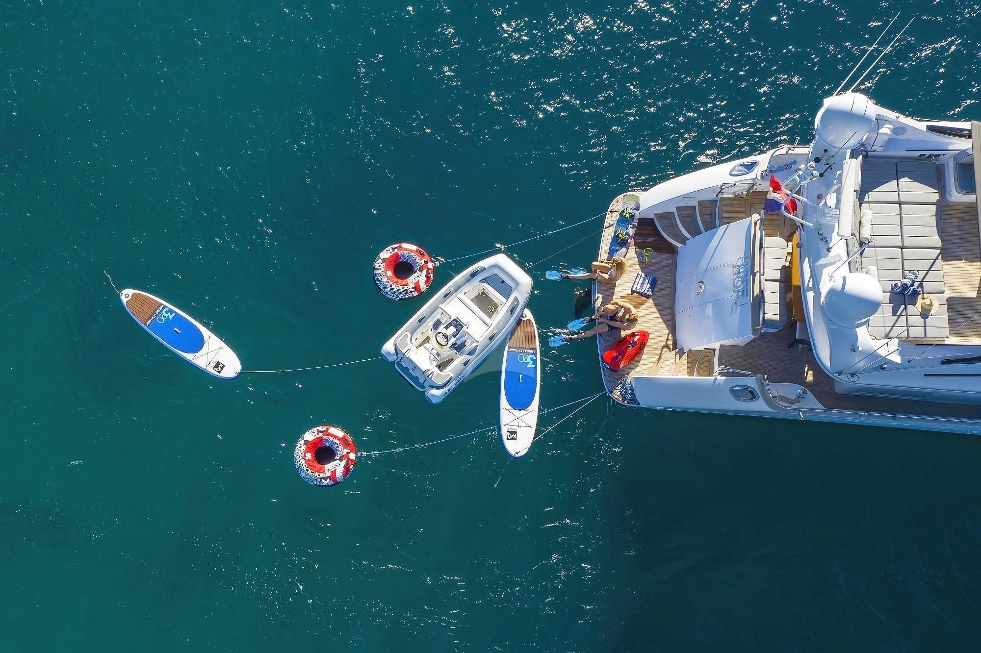 a boat in the water aboard HOPE I Yacht for Charter