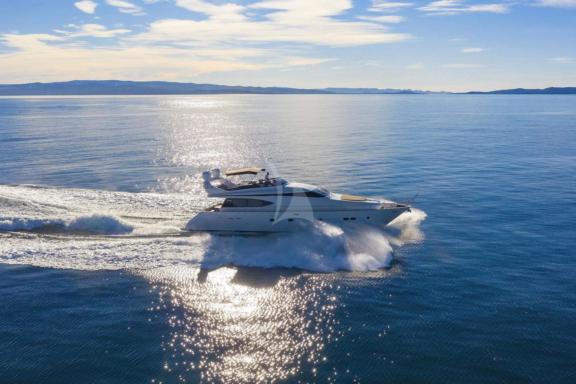 a boat on the water aboard HOPE I Yacht for Charter