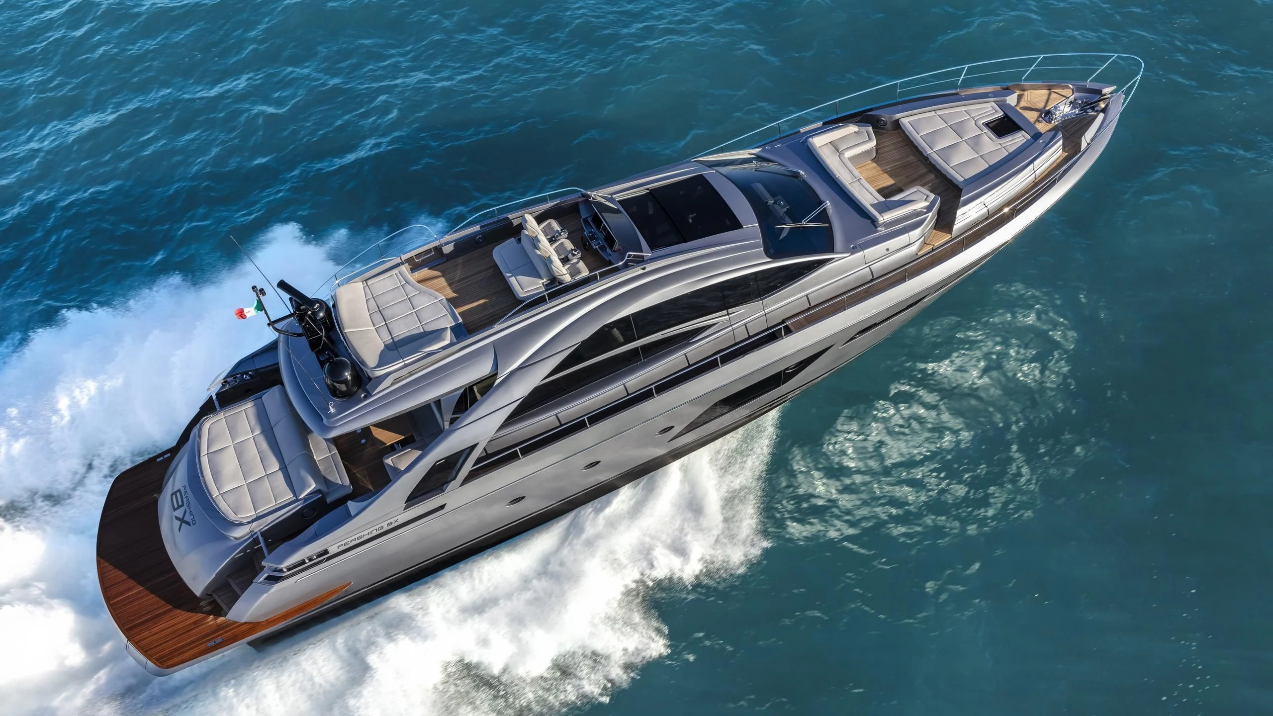 a boat on the water aboard MIRLO BLANCO Yacht for Sale