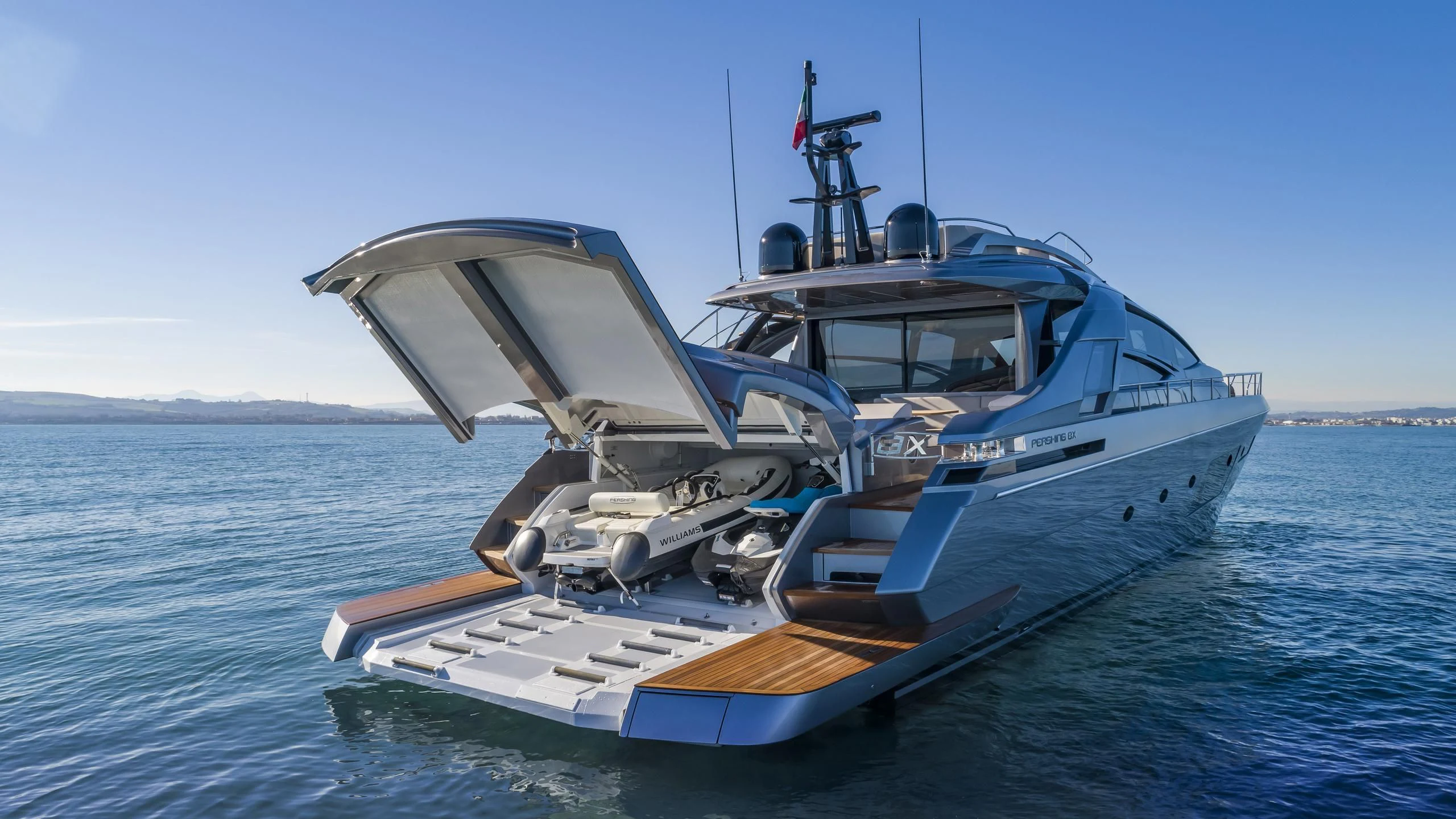 a boat on the water aboard MIRLO BLANCO Yacht for Sale
