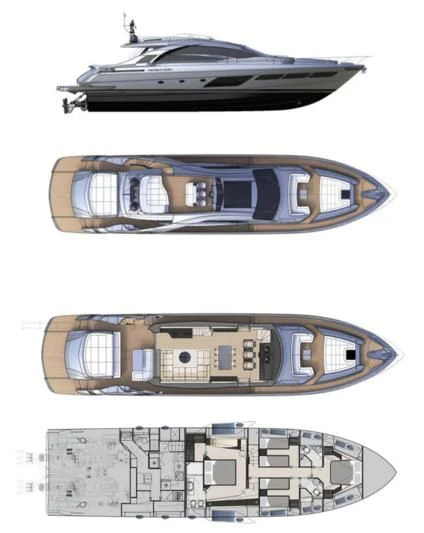 a couple of silver and black military tanks aboard MIRLO BLANCO Yacht for Sale