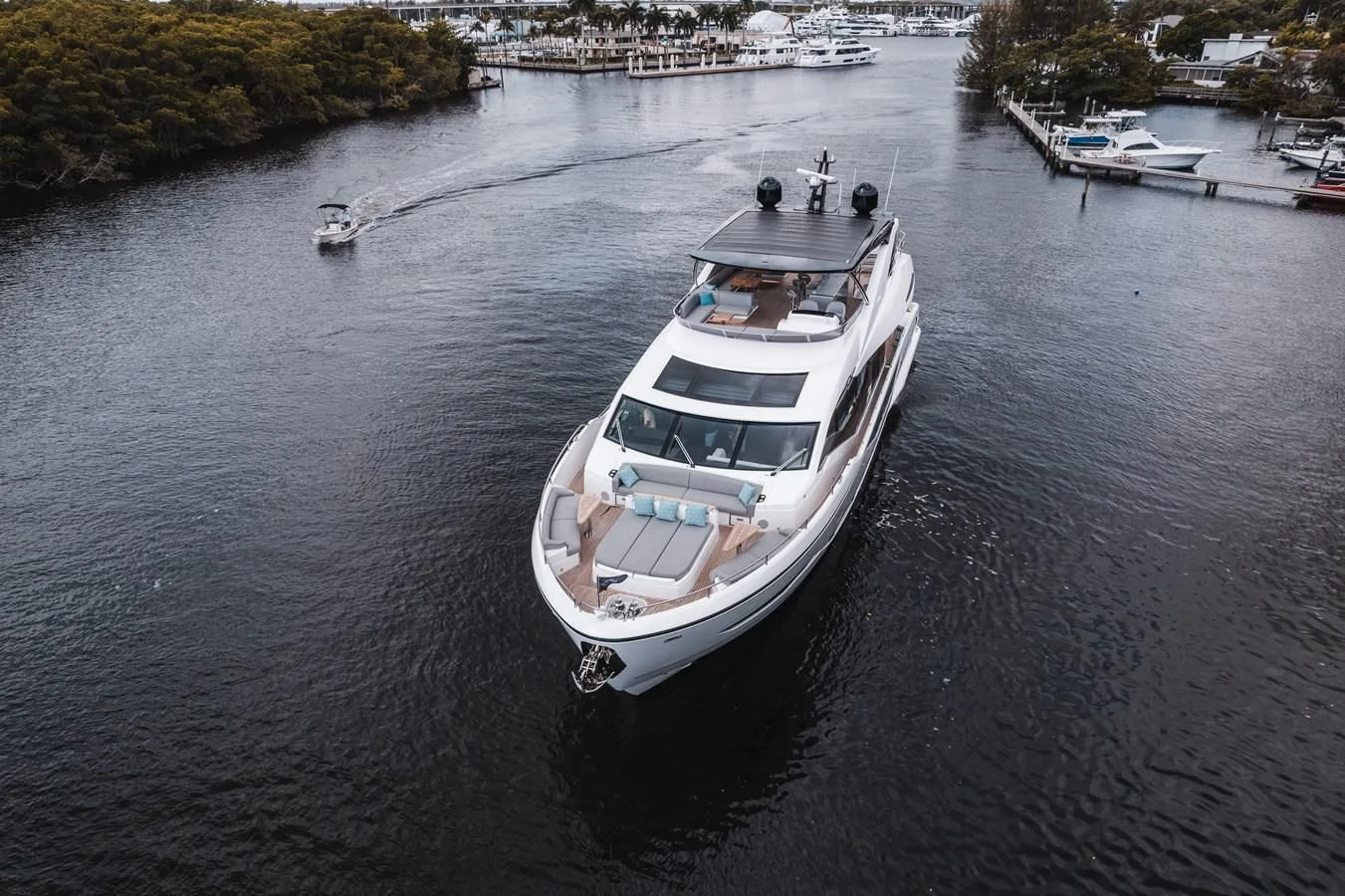 a boat on the water aboard 90 OCEAN Yacht for Sale