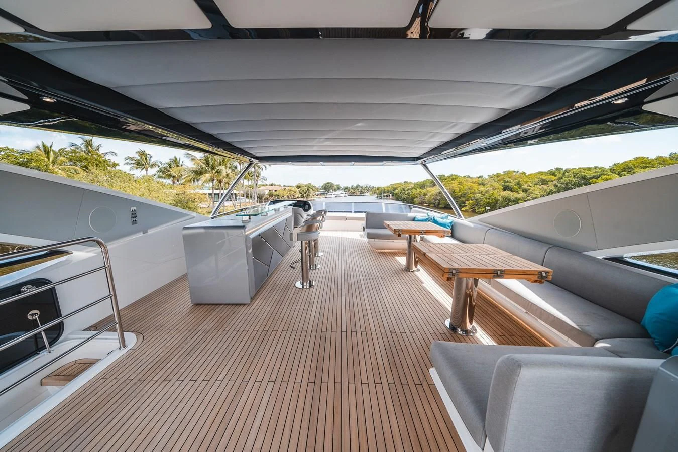inside of a boat aboard 90 OCEAN Yacht for Sale
