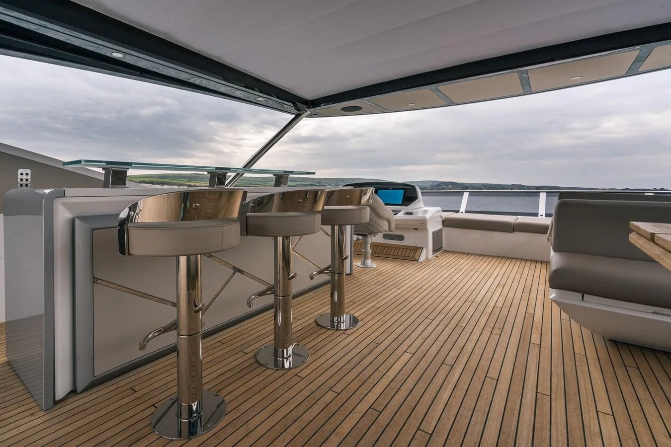 a boat on the water aboard 90 OCEAN Yacht for Sale
