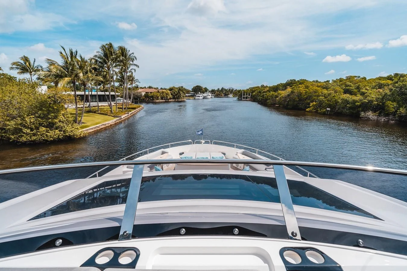 a boat on a river aboard 90 OCEAN Yacht for Sale