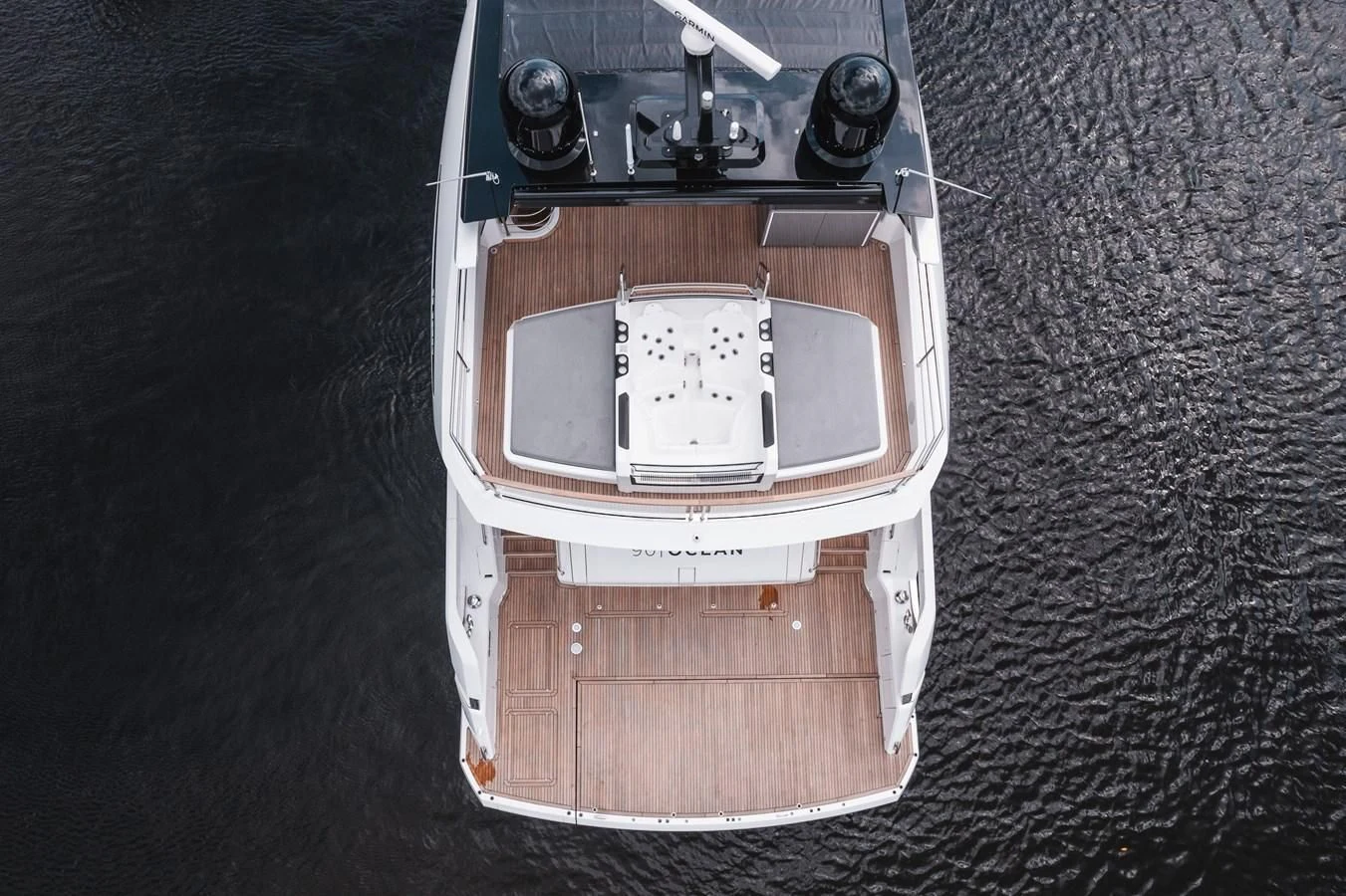 a white device with a wire attached to it aboard 90 OCEAN Yacht for Sale