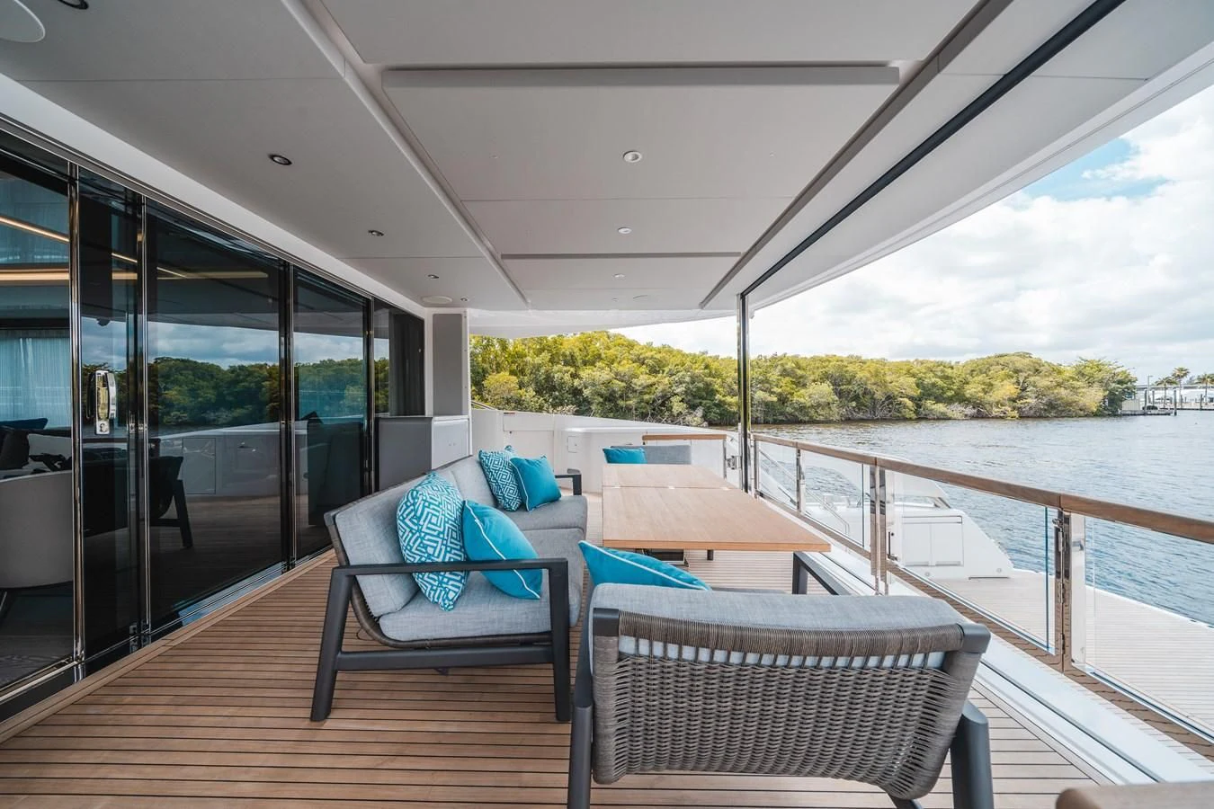 a boat on the water aboard 90 OCEAN Yacht for Sale