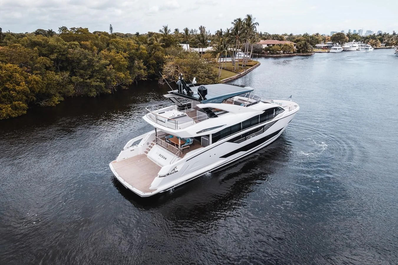 a boat on the water aboard 90 OCEAN Yacht for Sale