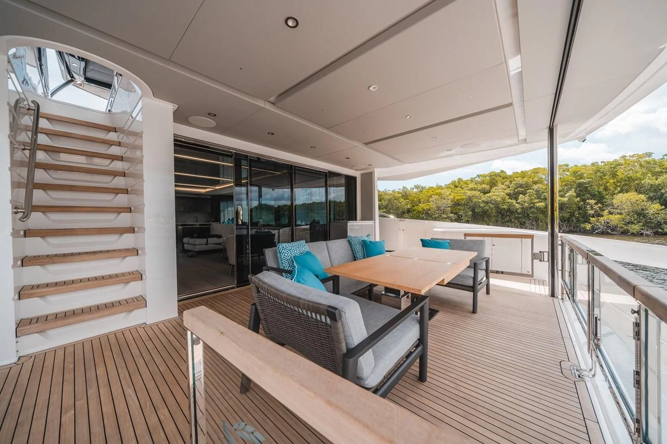 a boat on the water aboard 90 OCEAN Yacht for Sale