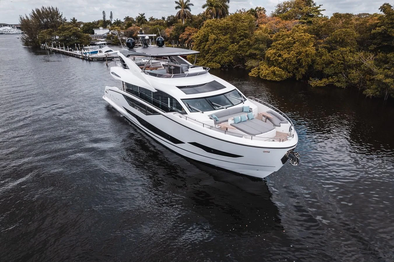 a boat on the water aboard 90 OCEAN Yacht for Sale