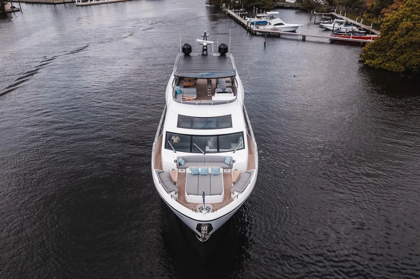 a boat in the water aboard 90 OCEAN Yacht for Sale