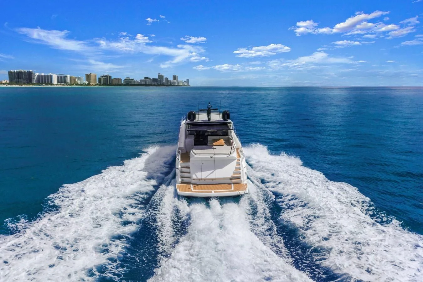 a boat on the water aboard SUNSEEKER PREDATOR Yacht for Sale