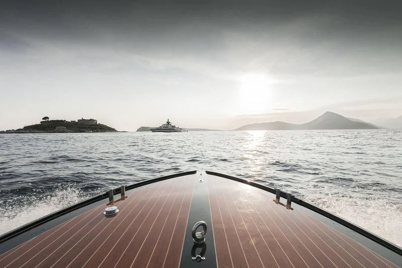 a boat on the water aboard GAJA Yacht for Sale