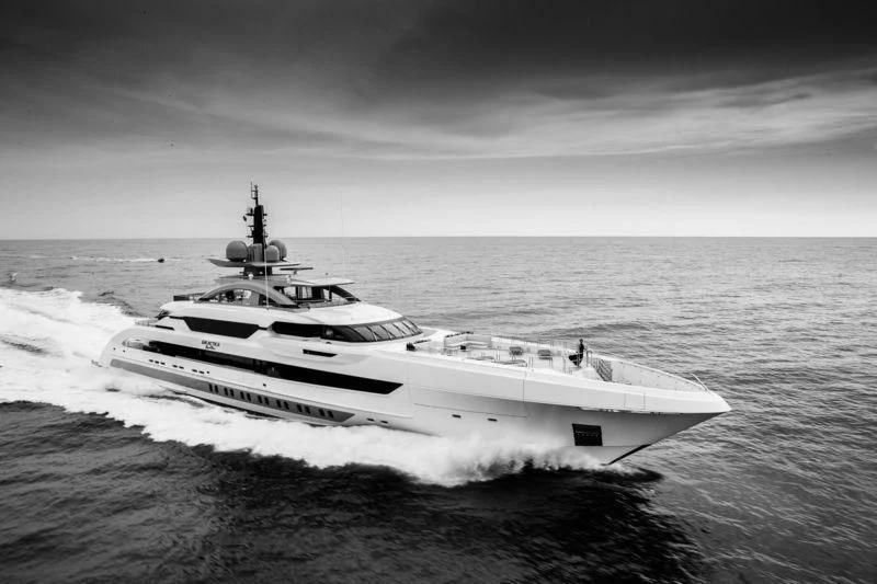 a boat on the water aboard GAJA Yacht for Sale