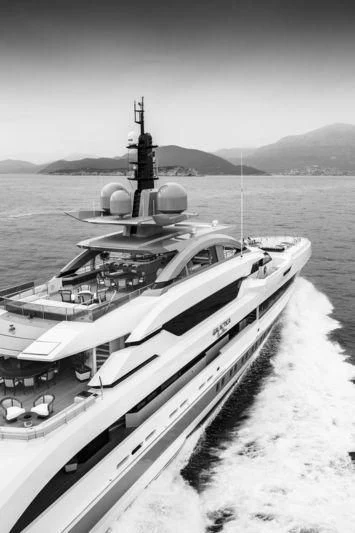 a ship in the water aboard GAJA Yacht for Sale