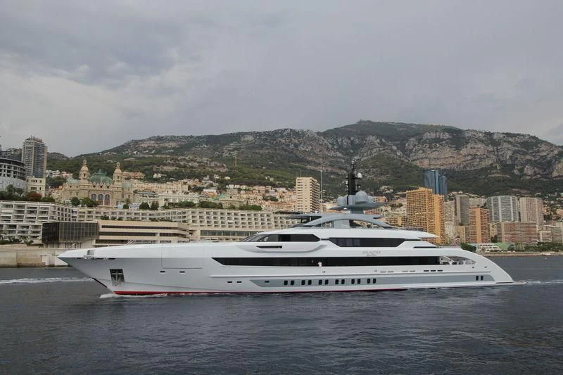 a yacht in the water aboard GAJA Yacht for Sale