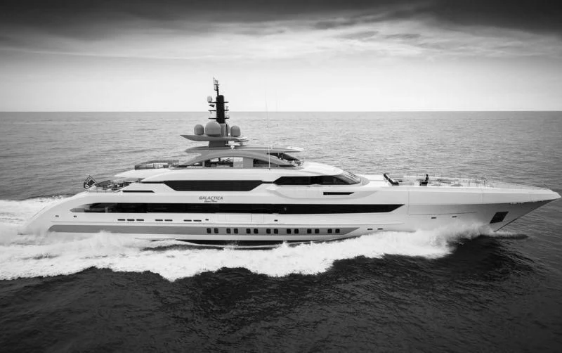 a boat on the water aboard GAJA Yacht for Sale