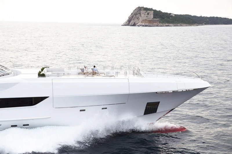 a boat in the water aboard GAJA Yacht for Sale