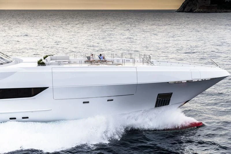 a boat on the water aboard GAJA Yacht for Sale