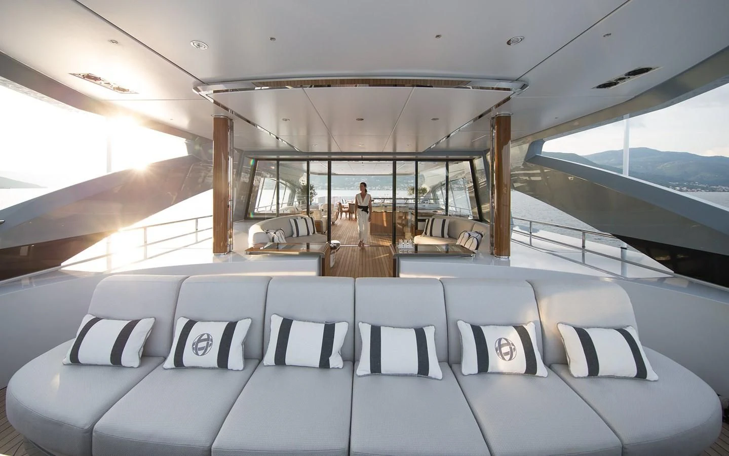 inside of a boat aboard GAJA Yacht for Sale