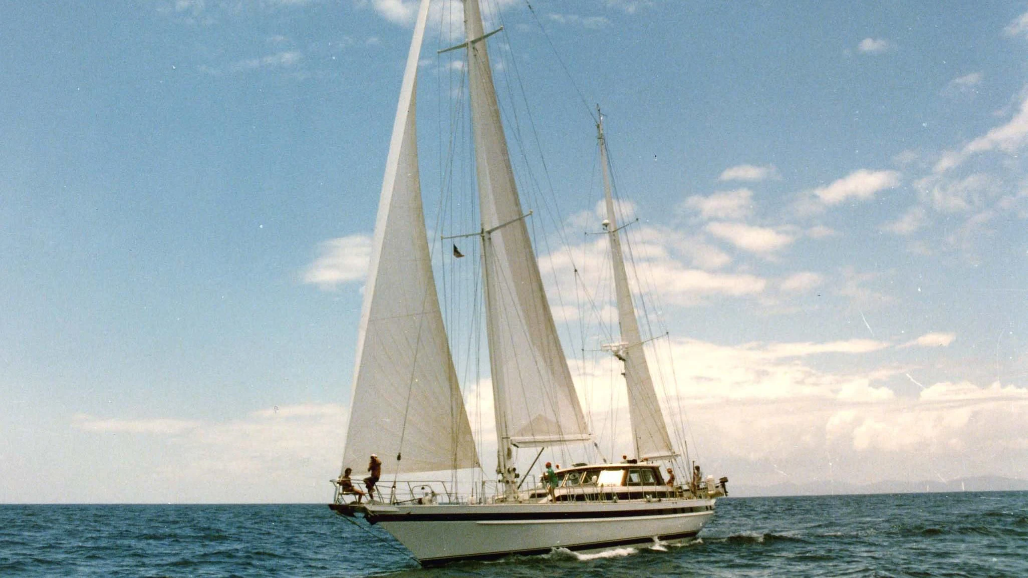 a sailboat on the water aboard GUADALUPE Yacht for Sale