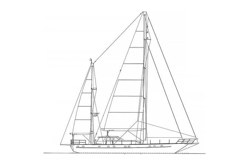 diagram aboard GUADALUPE Yacht for Sale
