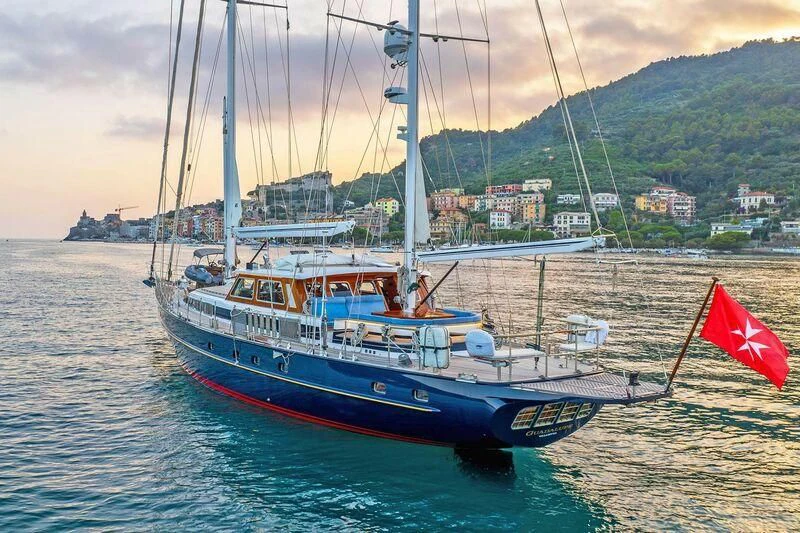a boat on the water aboard GUADALUPE Yacht for Sale
