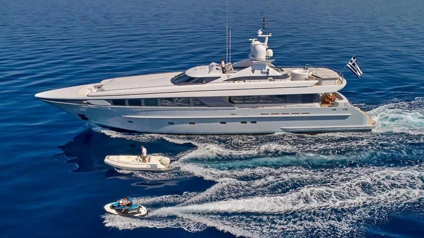 a boat on the water aboard ALMA Yacht for Sale