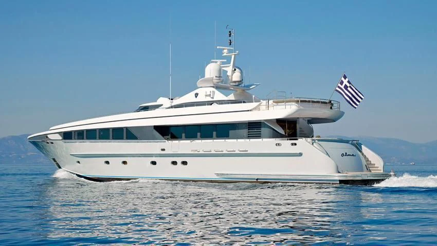 a boat on the water aboard ALMA Yacht for Sale