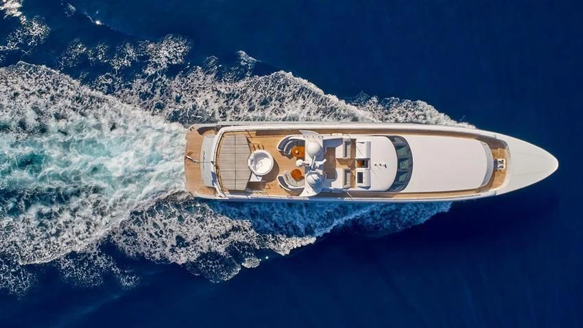 a ship in the water aboard ALMA Yacht for Sale
